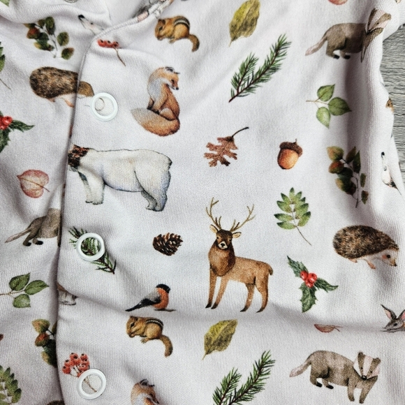 My Little Pie 0-1 Months Woodland Creatures Footie - Picture 3 of 3